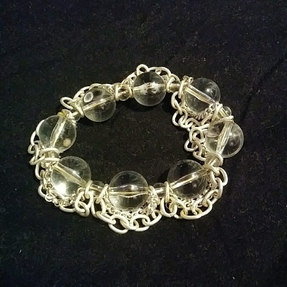 Fashion bead and chain bracelet
